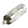 ADATTATORE BNC FEMMINA A RCA MASCHIO IN METALLO NICHELATO